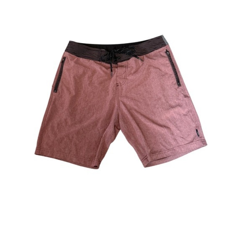 O'Neill Mauve Stripe Accent Hybrid‎ Board Shorts Size 30 Coastal Gorpcore Surf